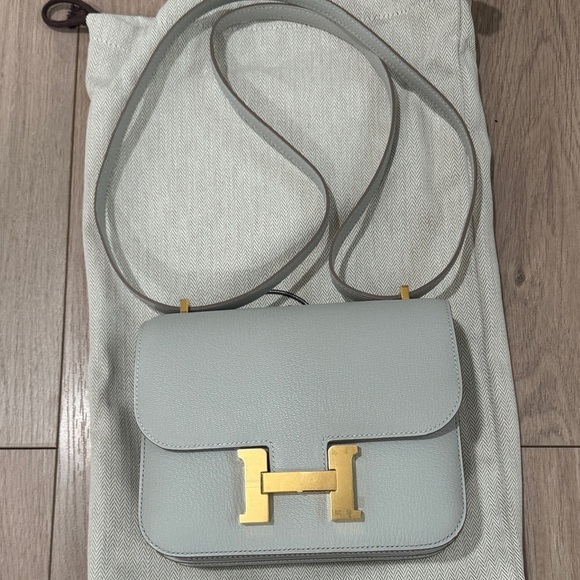 Constance Mini 18 Mysore Goatskin Gris Perle - Picture 4 of 6